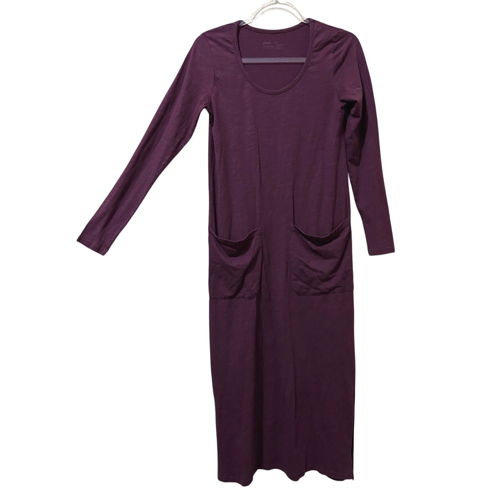 Pact Dress Small Organic Cotton Gorp Yoga Athleisure Lagenlook Coastal Soft Goth